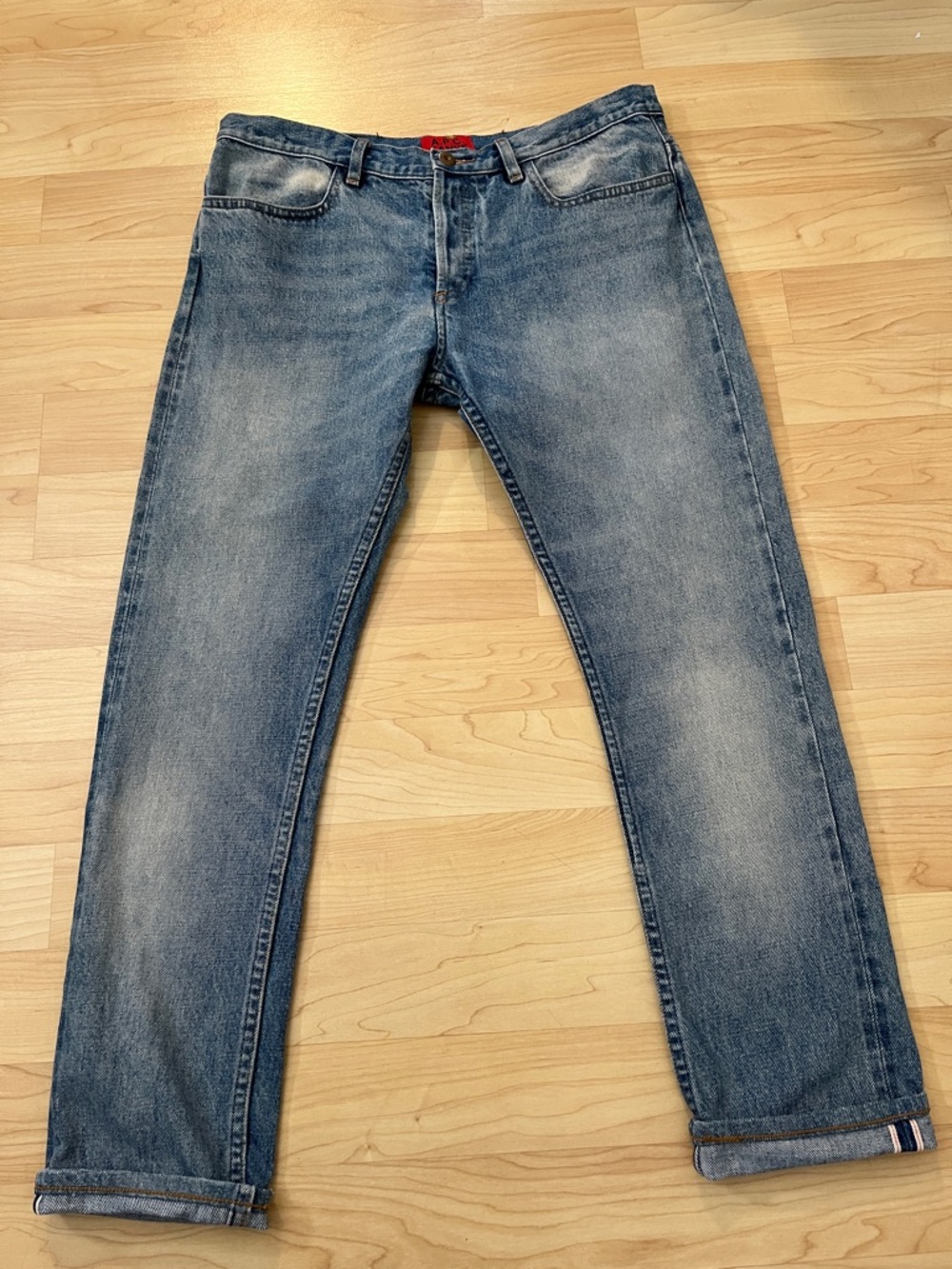 APC x Kanye West Men's Selvedge Button Fly Tailored Jeans 31 x 29